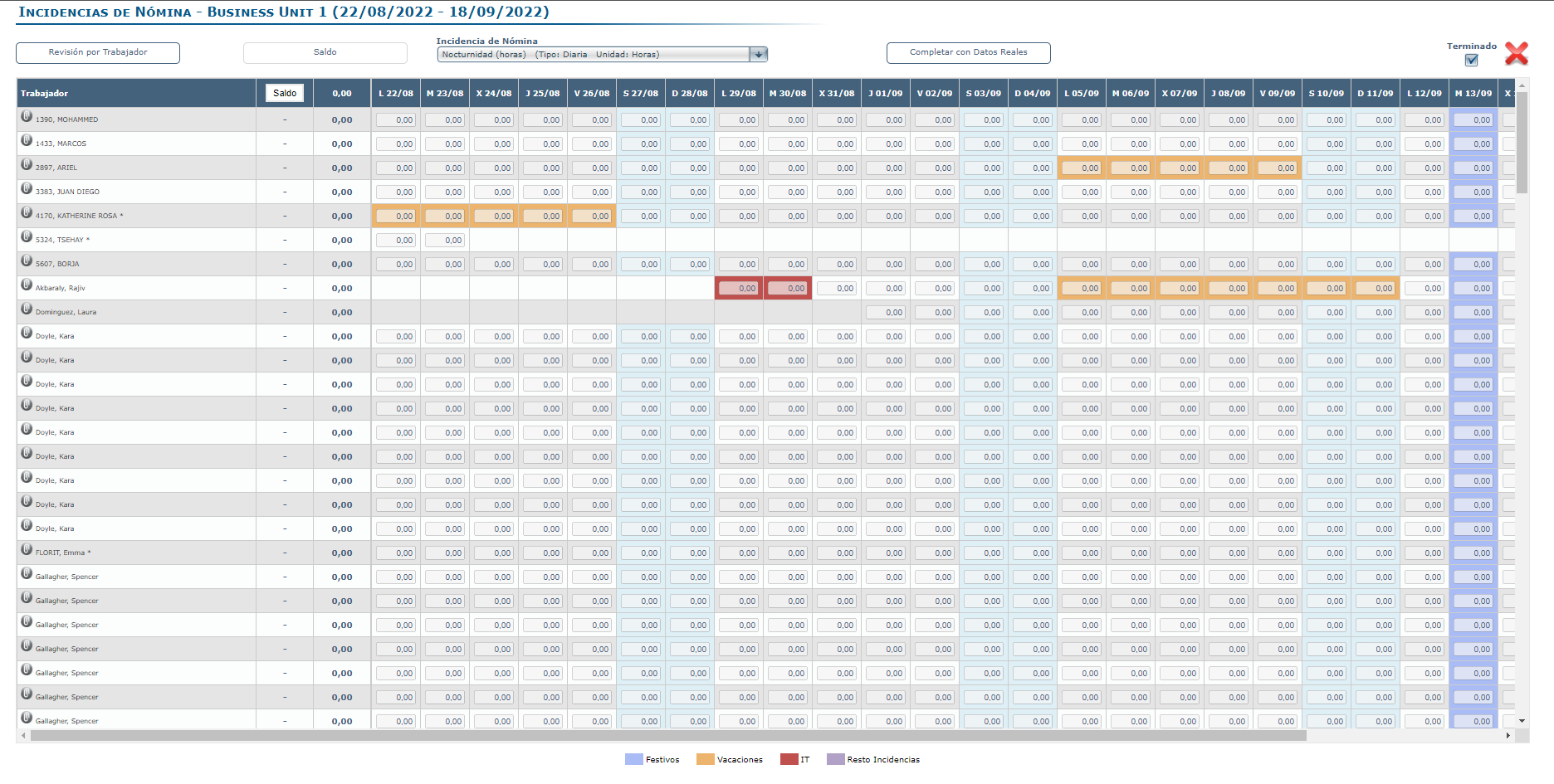 Interfaz de usuario gráfica, Aplicación, Tabla, Excel<br><br>Descripción generada automáticamente