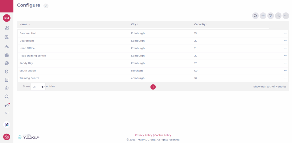 Set up training locations - Knowledge Base