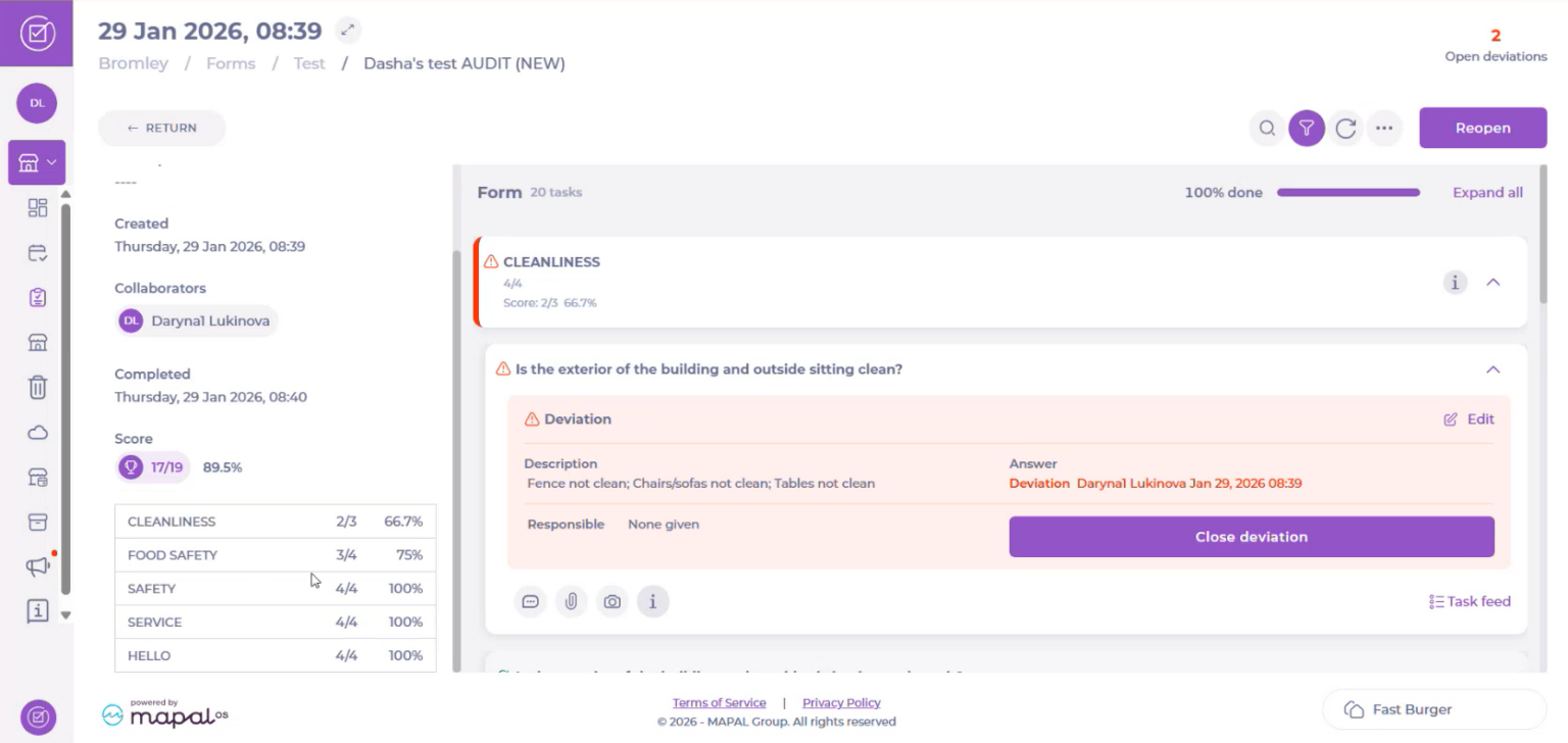 Create a task within a form - Knowledge Base