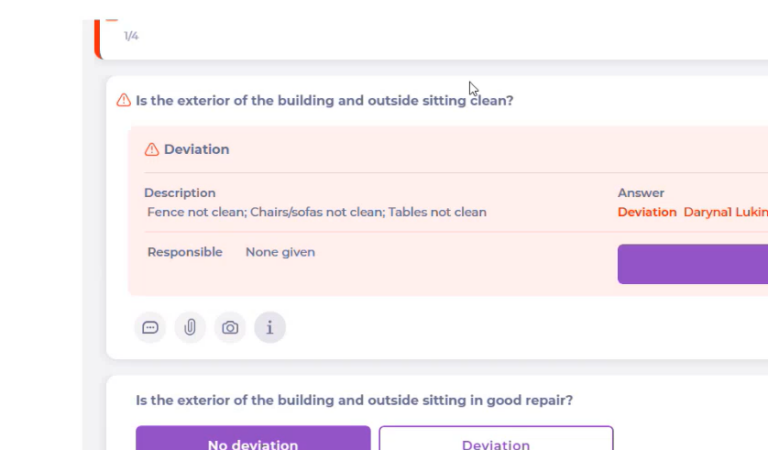 Deviation types in tasks and forms - Knowledge Base