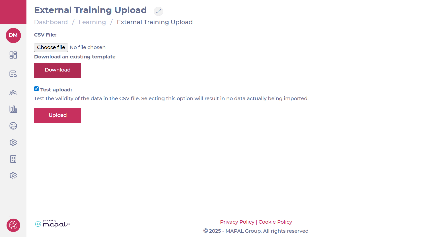 Upload External Training as a batch - Knowledge Base