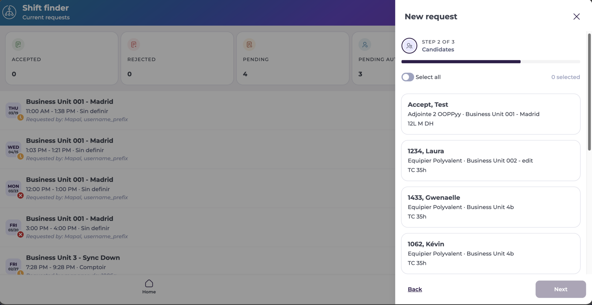 Create a new open shift request - Knowledge Base
