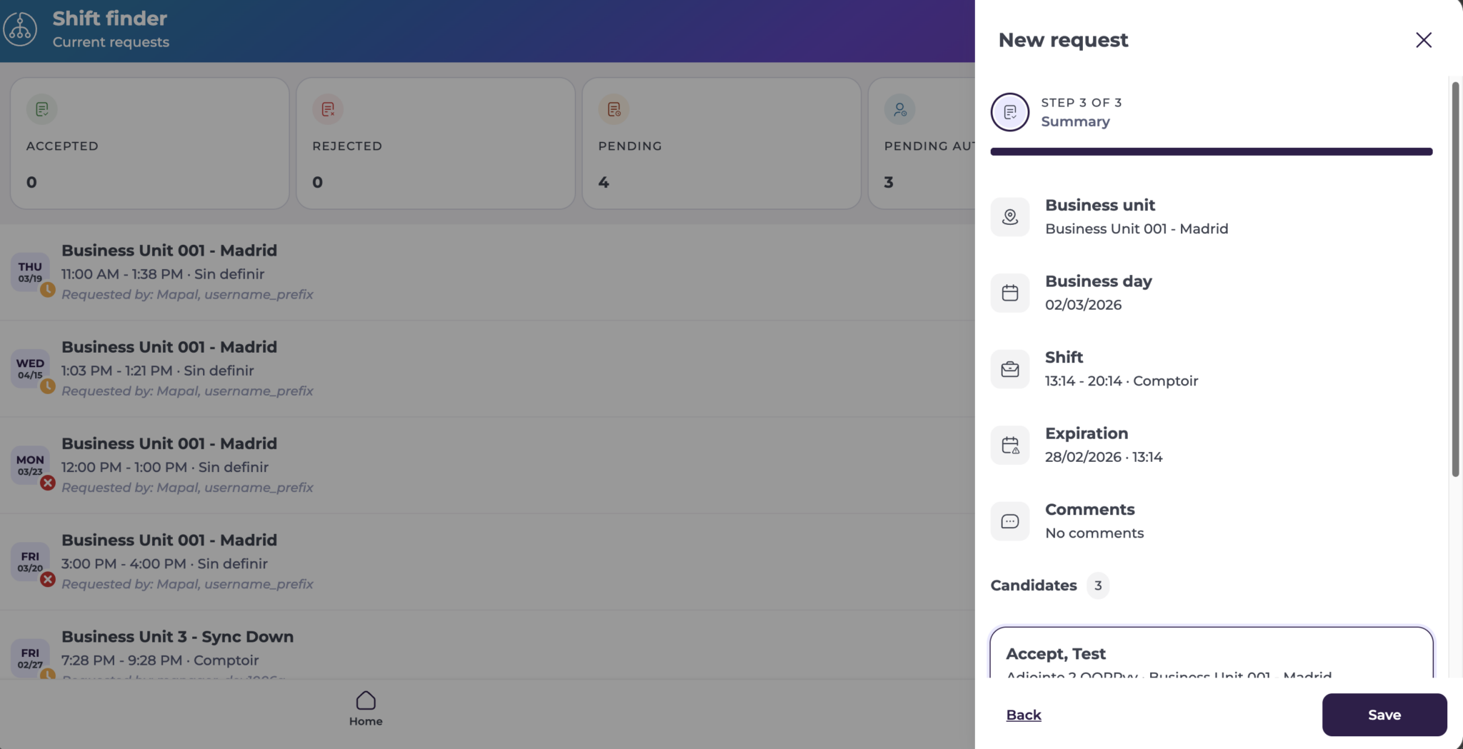 Create a new open shift request - Knowledge Base