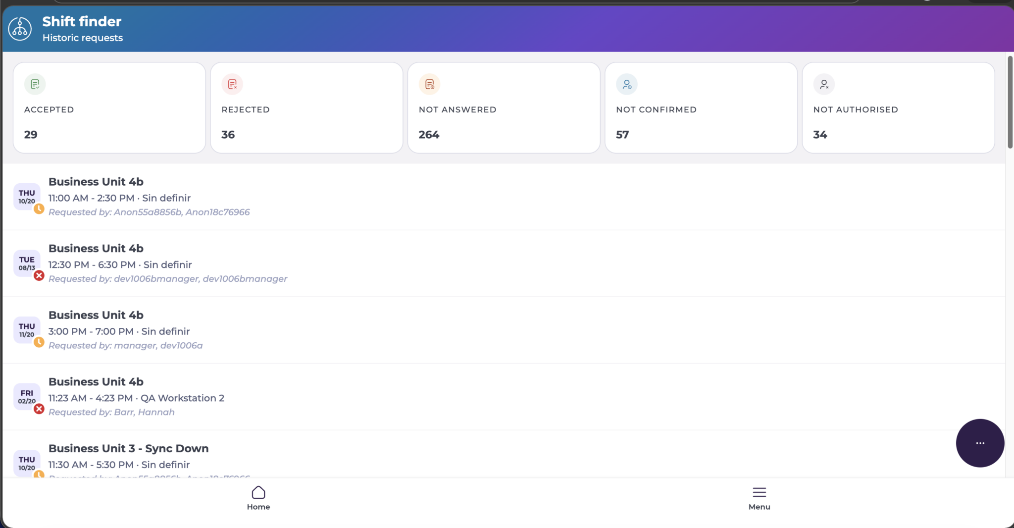 View open shift requests - Knowledge Base