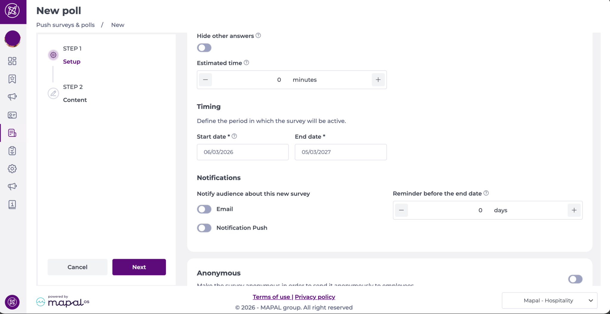Create a poll - Knowledge Base