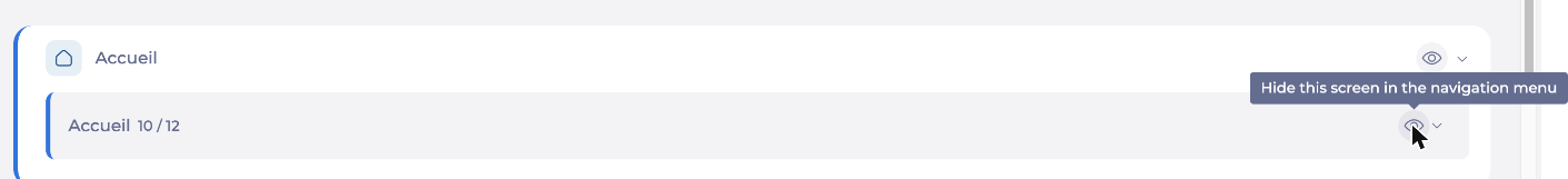 My rights: a screen's eye icon on hover
